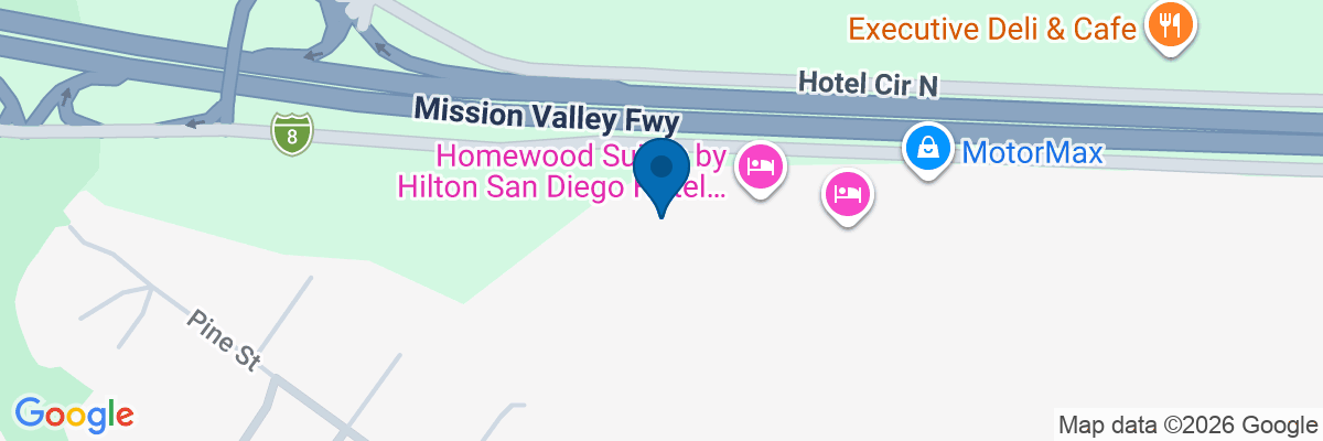 Map showing facility locations