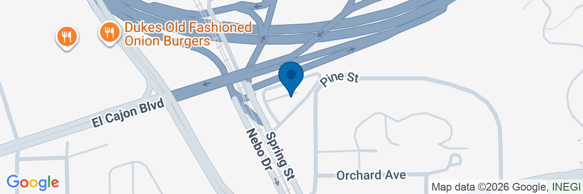 Map showing facility locations