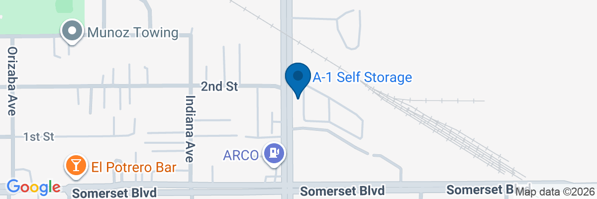 Map showing facility locations