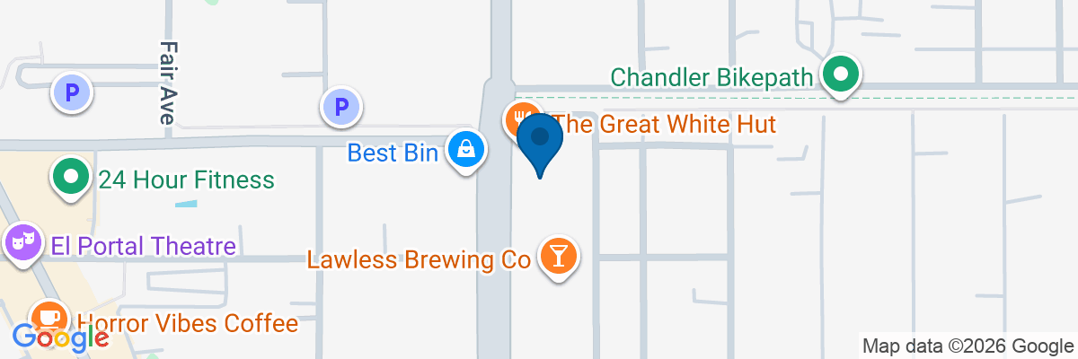 Map showing facility locations