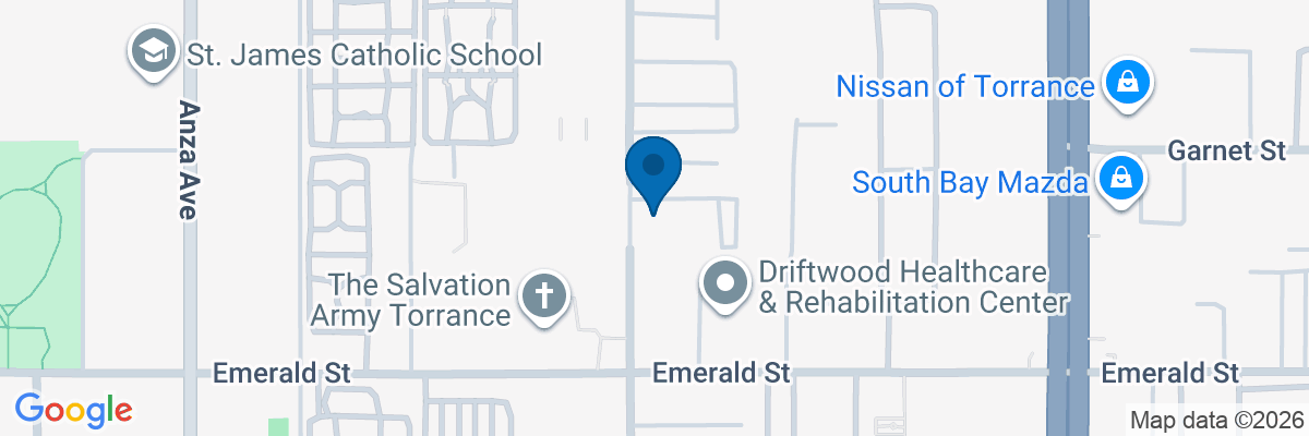 Map showing facility locations